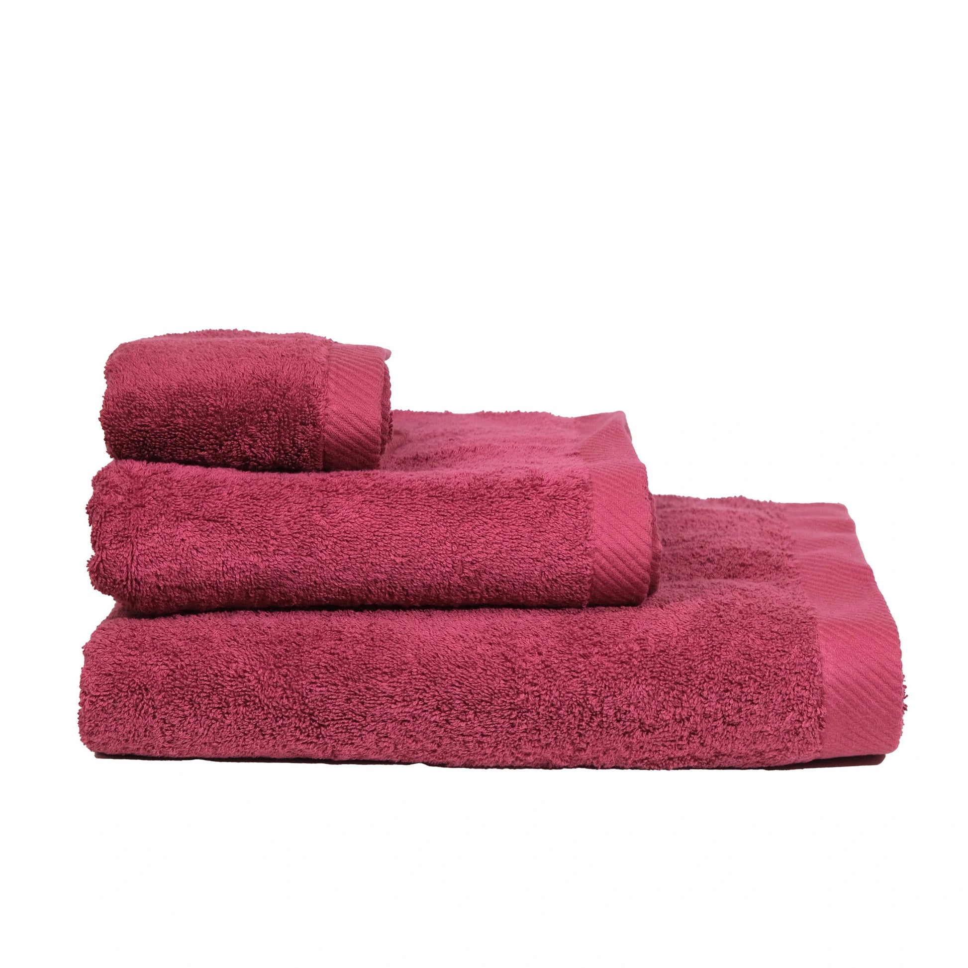 Organic Cotton Towel in Bordeaux Color