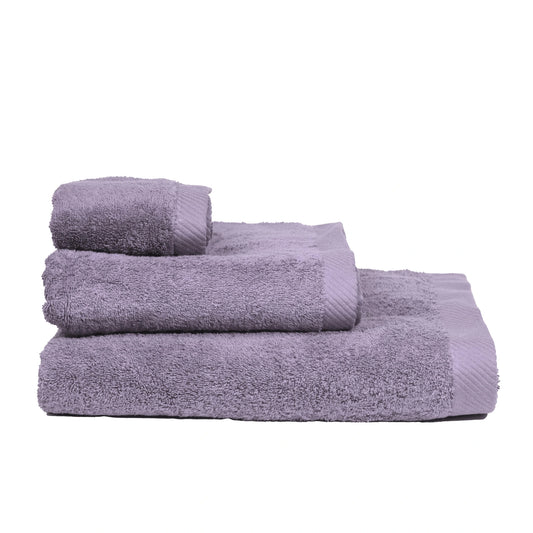 Luxuriöses Handtuch aus 100% Bio-Baumwolle – Lilagrau